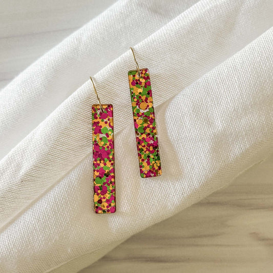 Glitter Bar Earrings