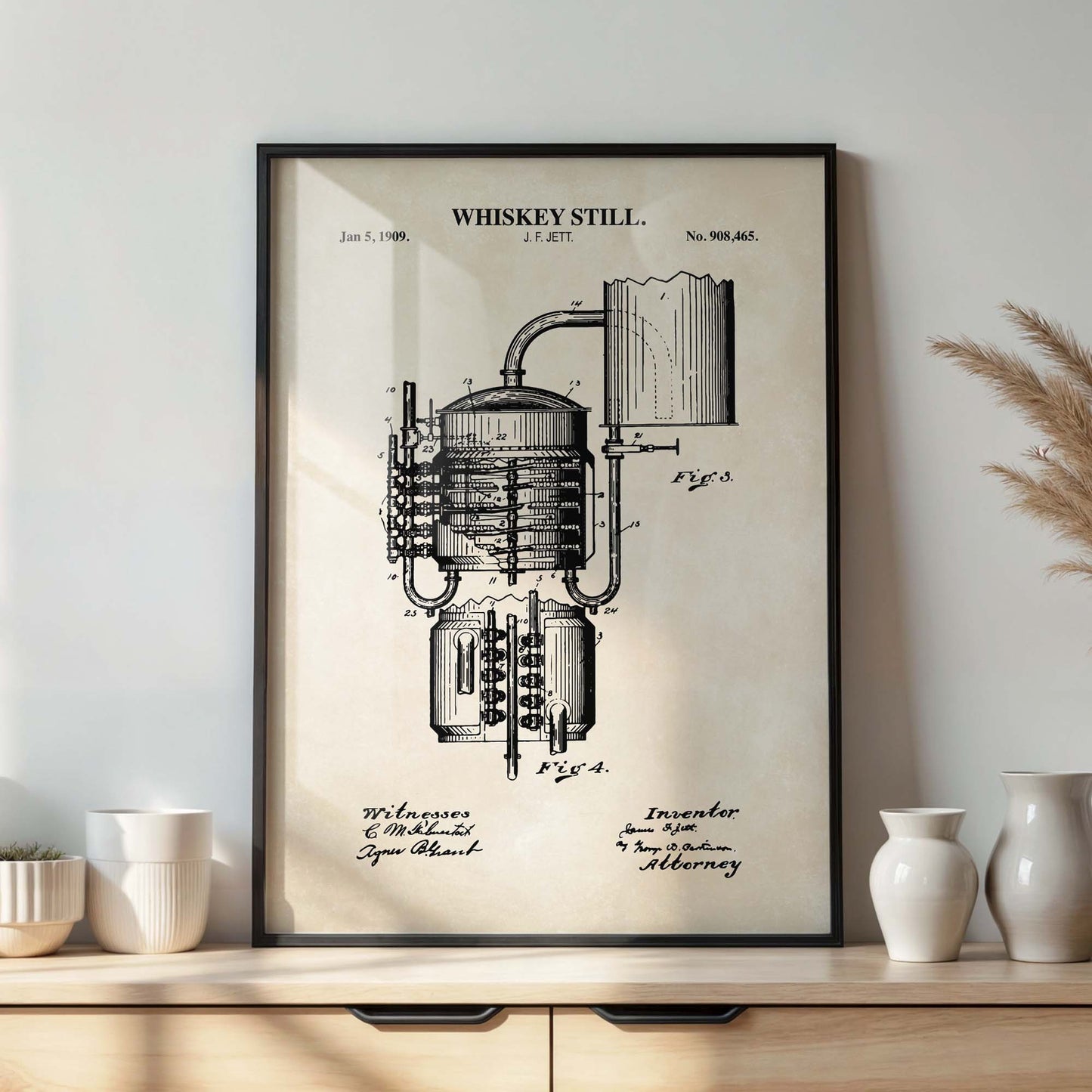 Whiskey Still Patent Wall Art - PRINTABLE DIGITAL DOWNLOAD