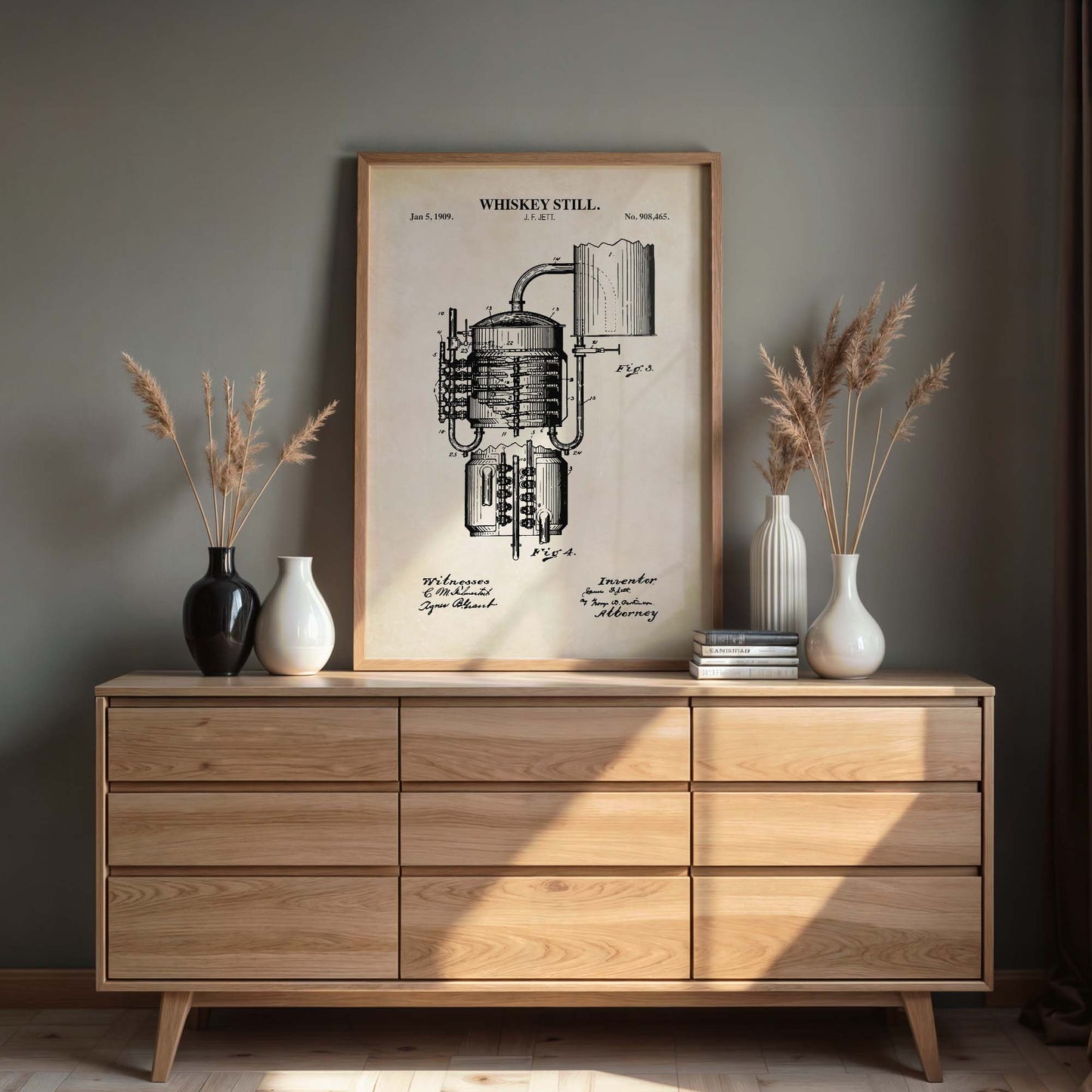 Whiskey Still Patent Wall Art - PRINTABLE DIGITAL DOWNLOAD
