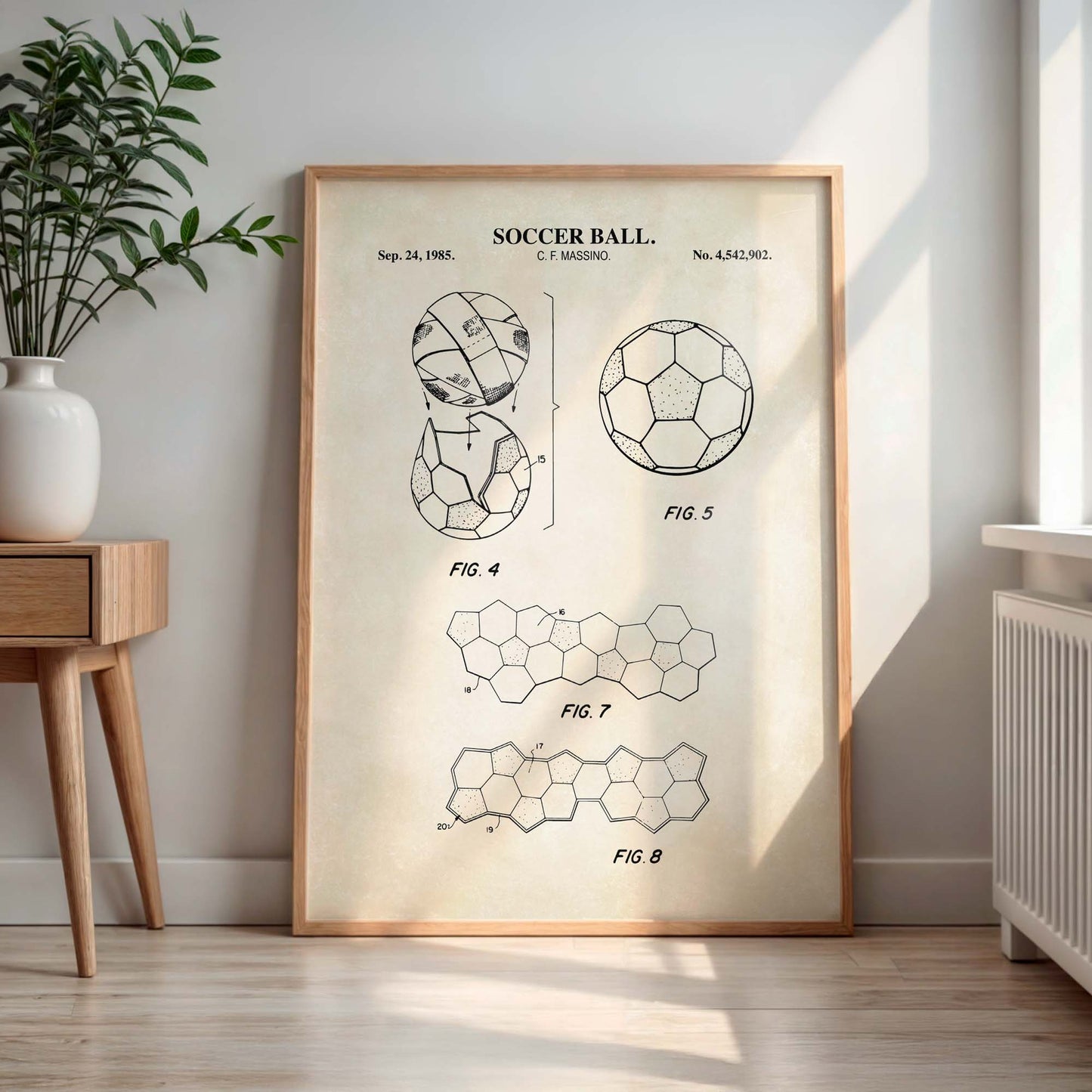 Soccer Ball Patent Art Print - PRINTABLE DIGITAL DOWNLOAD