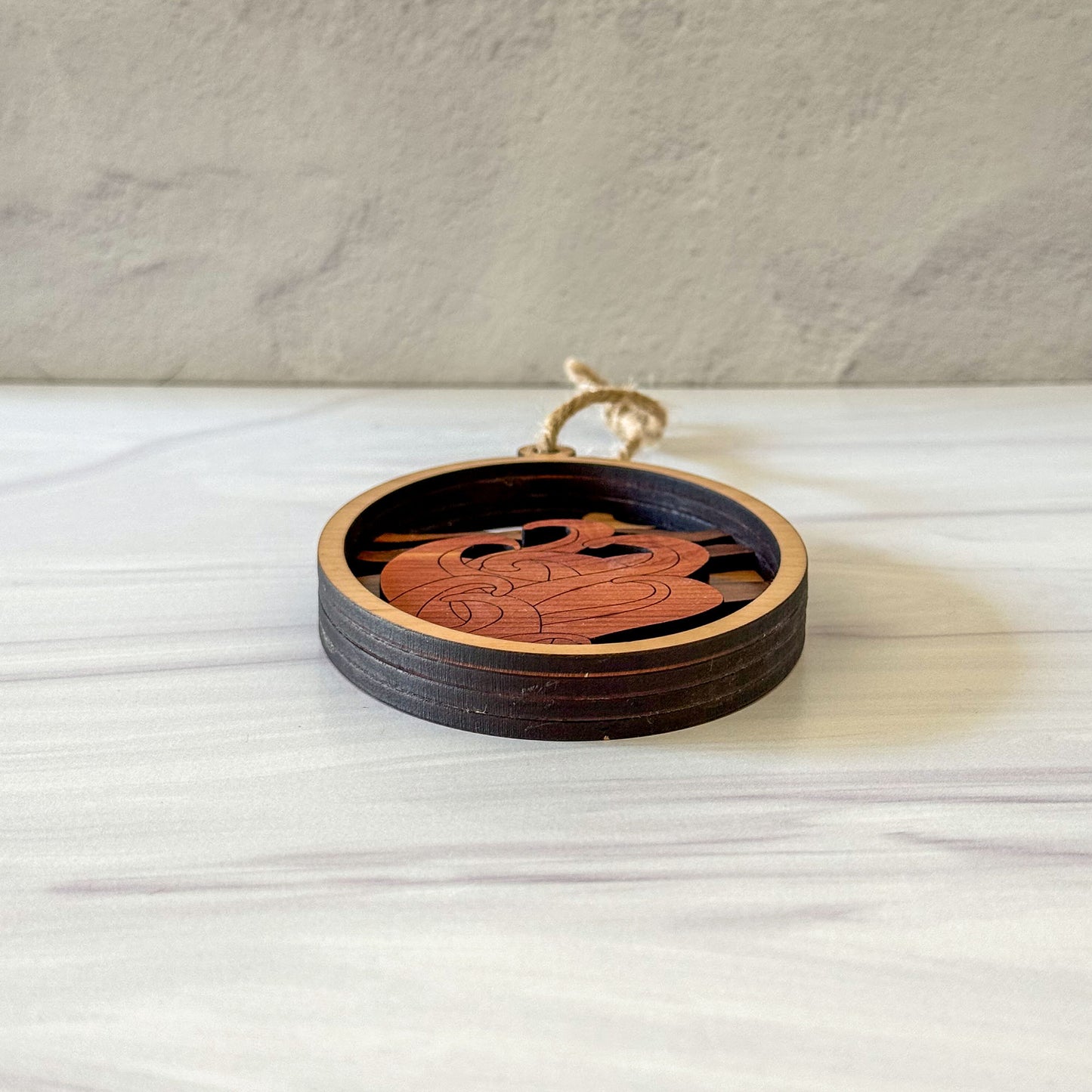 Wood Octopus Ornament | Handcrafted Coastal Christmas Décor