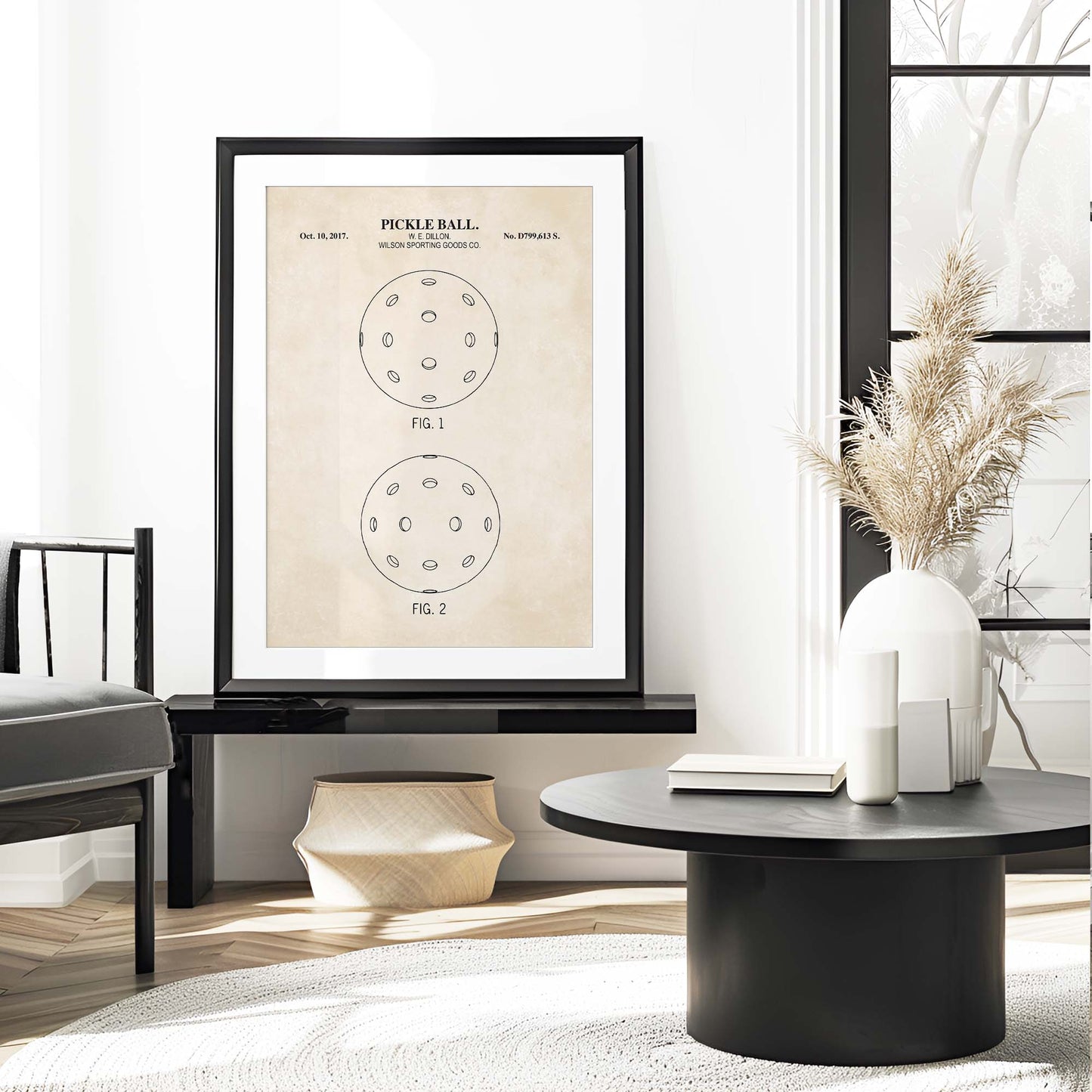 Pickleball Patent Wall Art Print - PRINTABLE DIGITAL DOWNLOAD