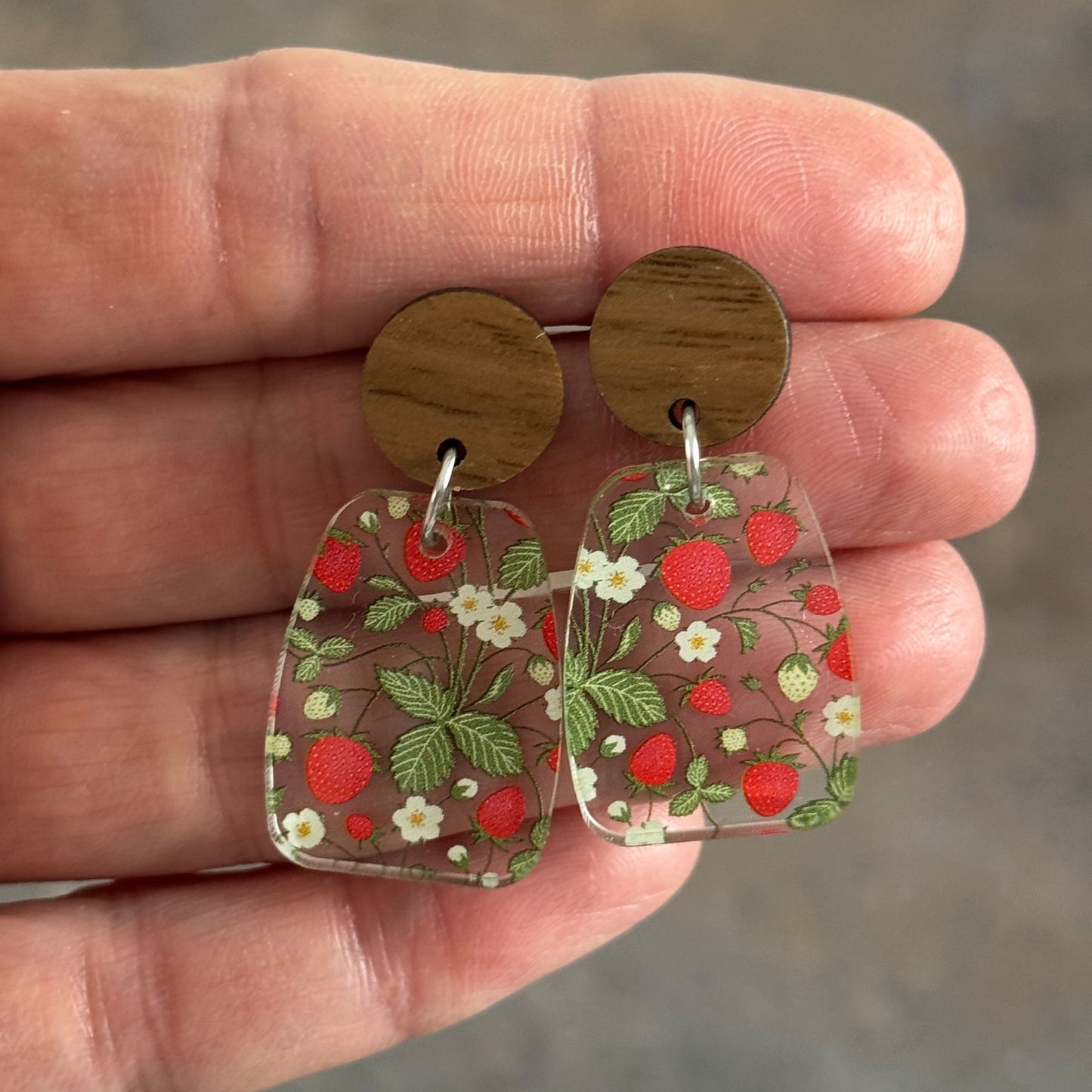 Strawberry Dangle Earrings