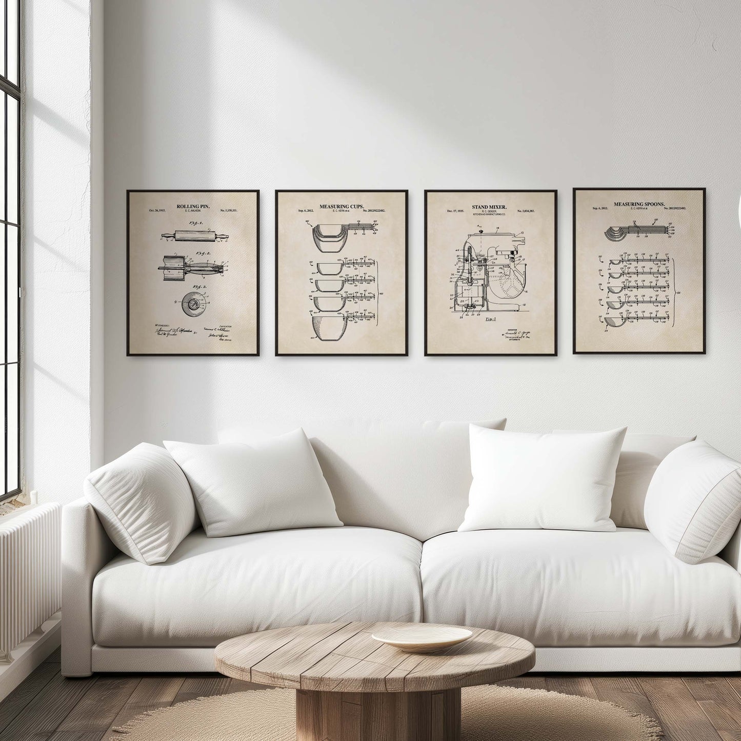 Baking Kitchen Wall Art - Set of 4 Physical Prints