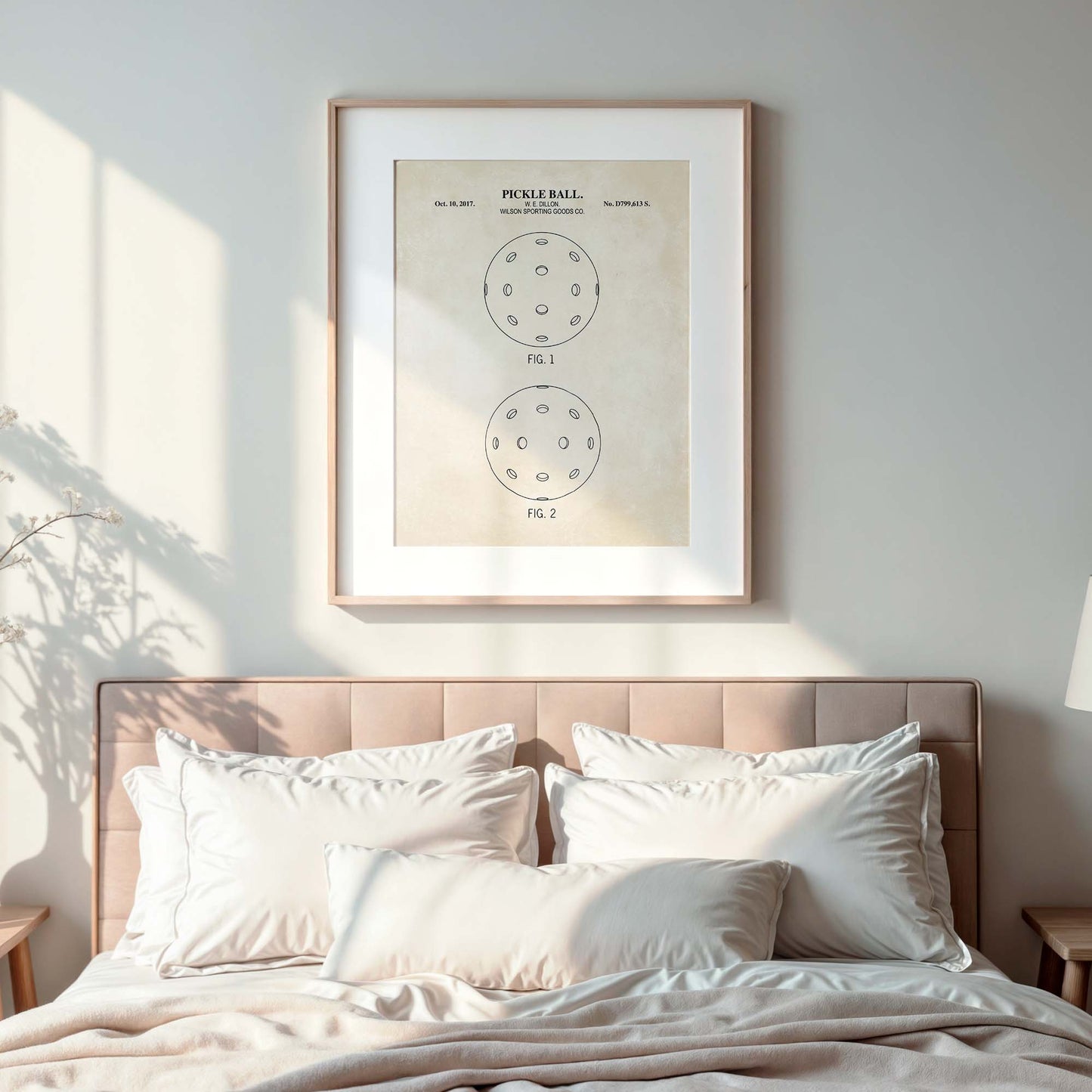 Pickleball Patent Wall Art Print - PRINTABLE DIGITAL DOWNLOAD