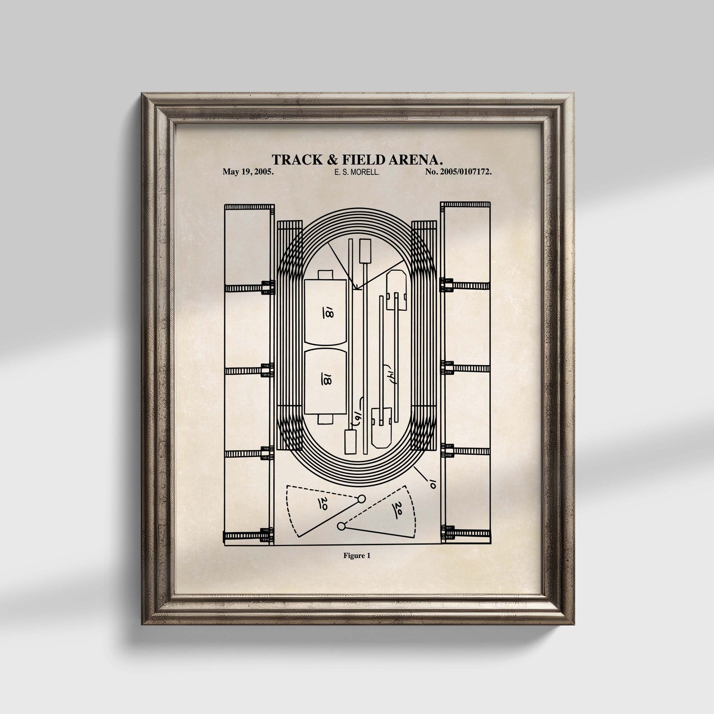 Track & Field Stadium Wall Art - Ready to Frame Print