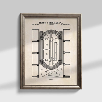 Track & Field Stadium Wall Art - Ready to Frame Print