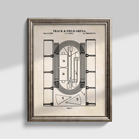 Track & Field Stadium Wall Art - Ready to Frame Print