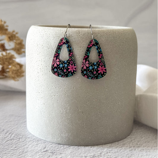 Micro Floral Dangle Earrings - In Bloom Artisan Jewelry