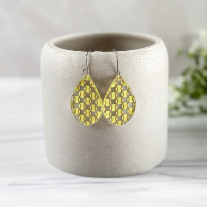 Softball Teardrop Earrings - Dangle Game Day Earrings