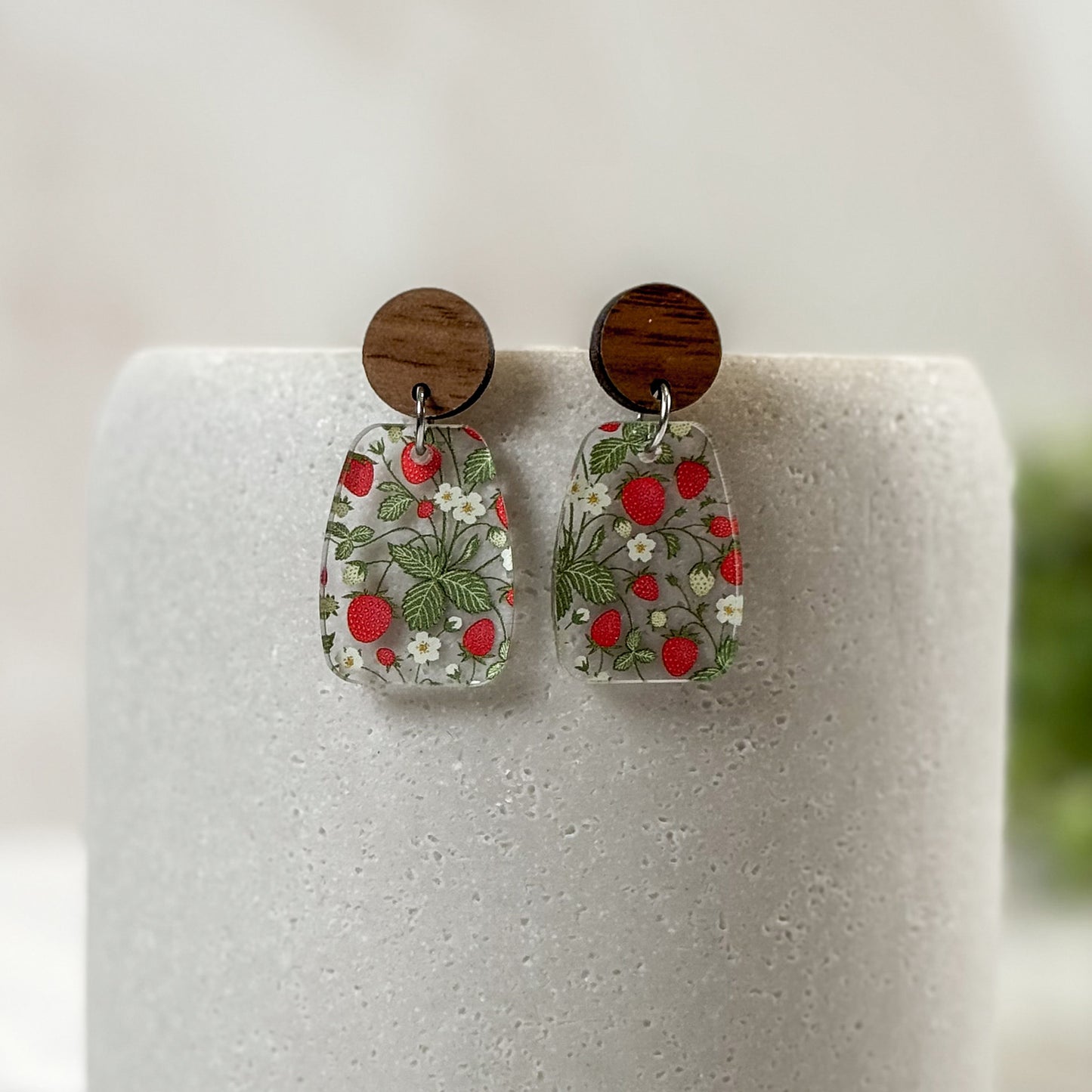 Strawberry Dangle Earrings