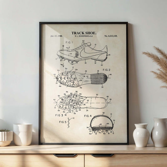 Track Spikes Patent Wall Art Print - PRINTABLE DIGITAL DOWNLOAD