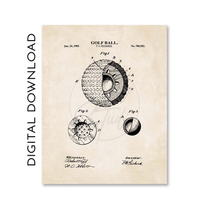 Golf Ball Wall Art - DIGITAL DOWNLOAD