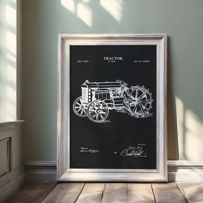 Tractor Wall Art - Antique Farm Patent Print - PRINTABLE DIGITAL DOWNLOAD