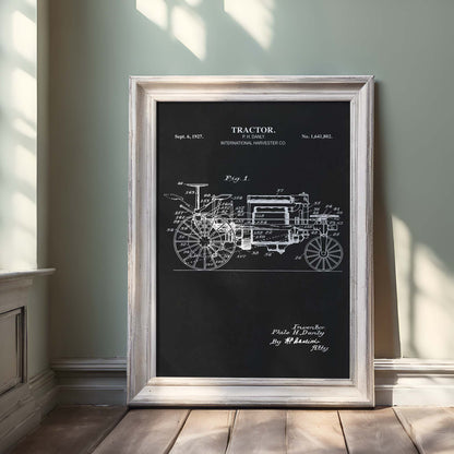 Tractor Print - 1927 Tractor Patent Art - PRINTABLE DIGITAL DOWNLOAD