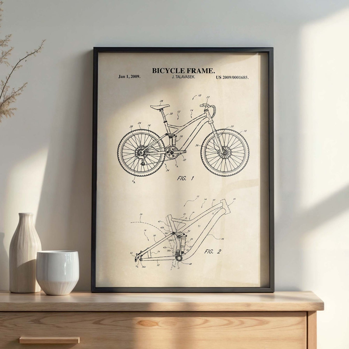 Mountain Bike Wall Art Print  - PRINTABLE DIGITAL DOWNLOAD