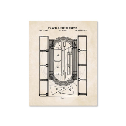 Track & Field Stadium Wall Art - Ready to Frame Print