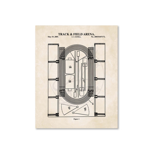 Track & Field Stadium Wall Art - Ready to Frame Print