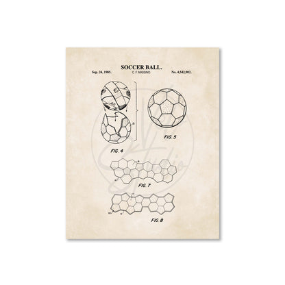 Soccer Ball Patent Wall Art - Ready to Frame Print