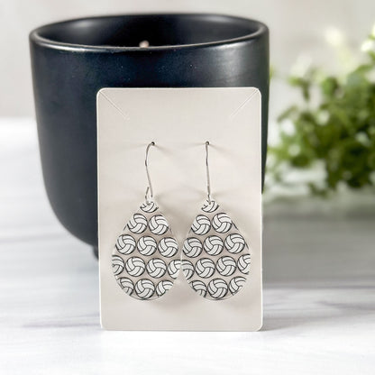 Volleyball Teardrop Earrings - Dangle Game Day Earrings