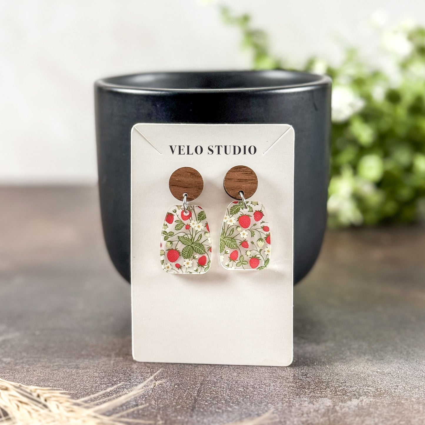 Strawberry Dangle Earrings