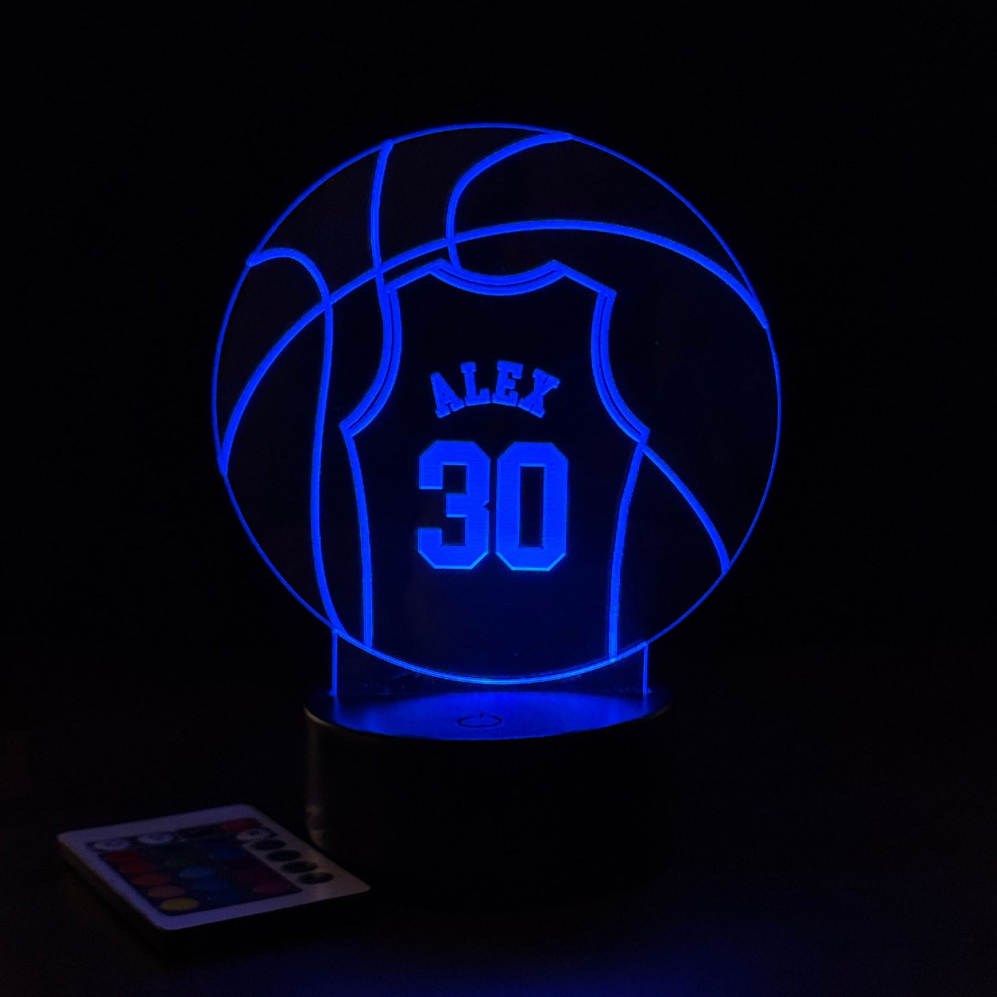 Personalized Basketball Jersey LED Light  - Custom Name & Number