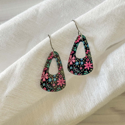 Micro Floral Dangle Earrings - In Bloom Artisan Jewelry