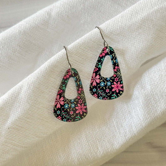 Micro Floral Dangle Earrings - In Bloom Artisan Jewelry