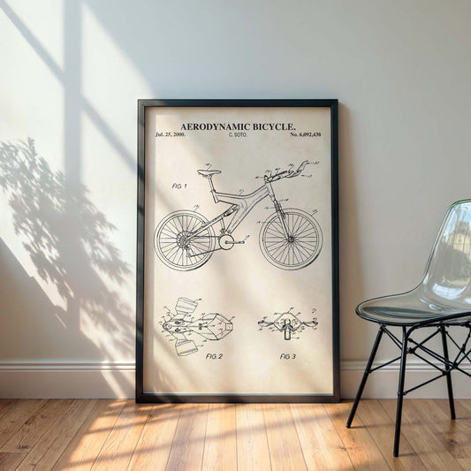 Cycling Wall Art - Aero Bicycle Print  - PRINTABLE DIGITAL DOWNLOAD