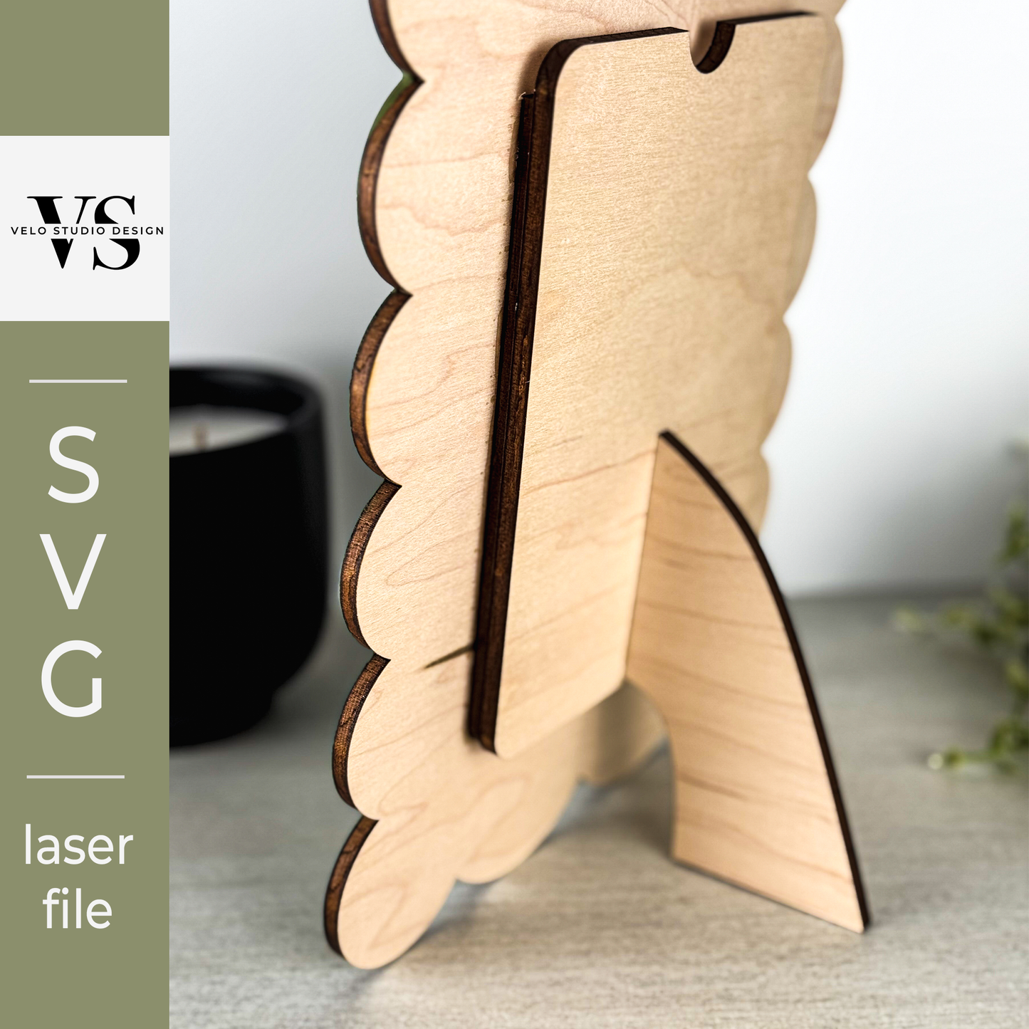 Scalloped Picture Frame SVG - Laser Cut Frame File