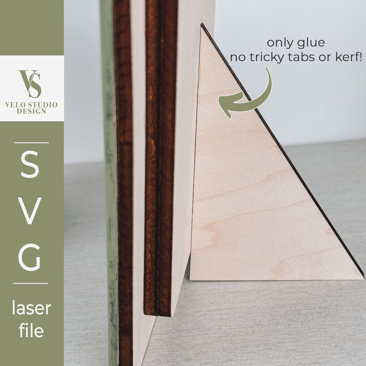 Striped Photo Frame Laser Cut File | 4x6 Photo Frame Laser SVG