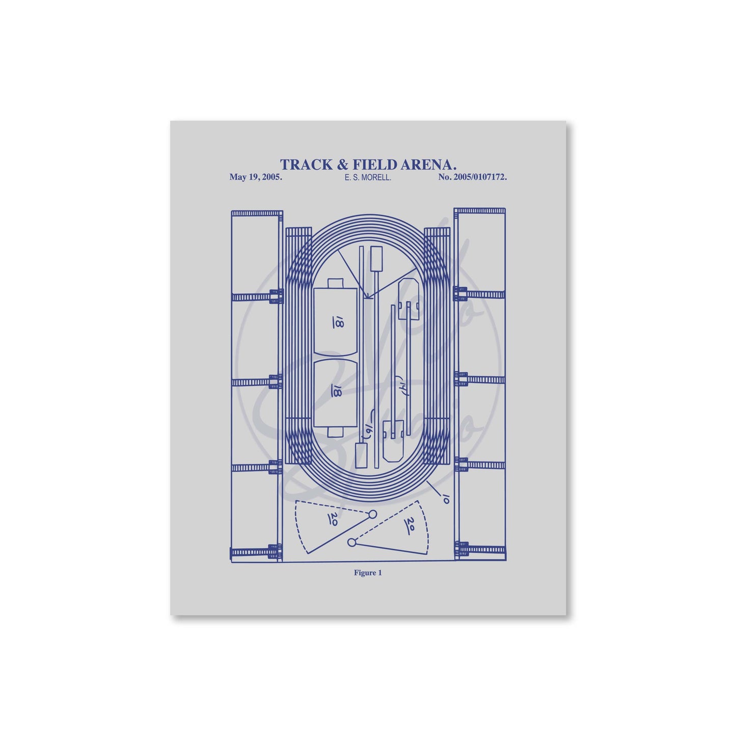 Track & Field Stadium Wall Art - Ready to Frame Print