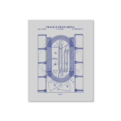Track & Field Stadium Wall Art - Ready to Frame Print