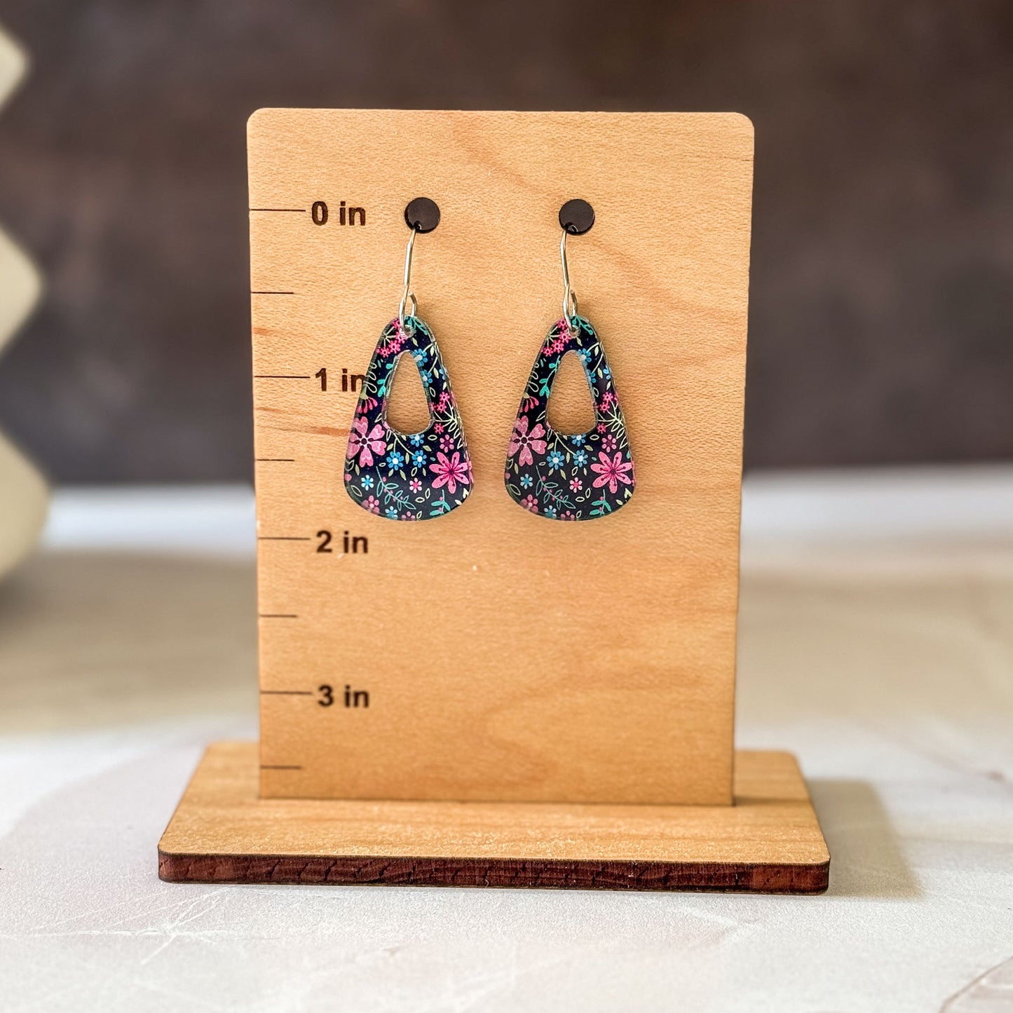 Micro Floral Dangle Earrings - In Bloom Artisan Jewelry