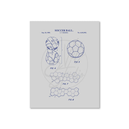 Soccer Ball Patent Wall Art - Ready to Frame Print
