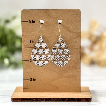 Volleyball Teardrop Earrings - Dangle Game Day Earrings