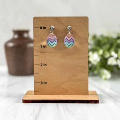 Small Easter Egg Dangle Earrings