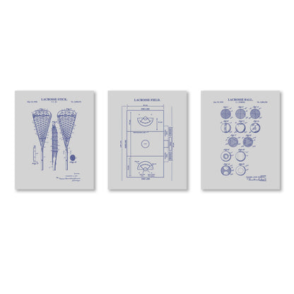 Women's Lacrosse Wall Art Set - Ready to Frame Prints