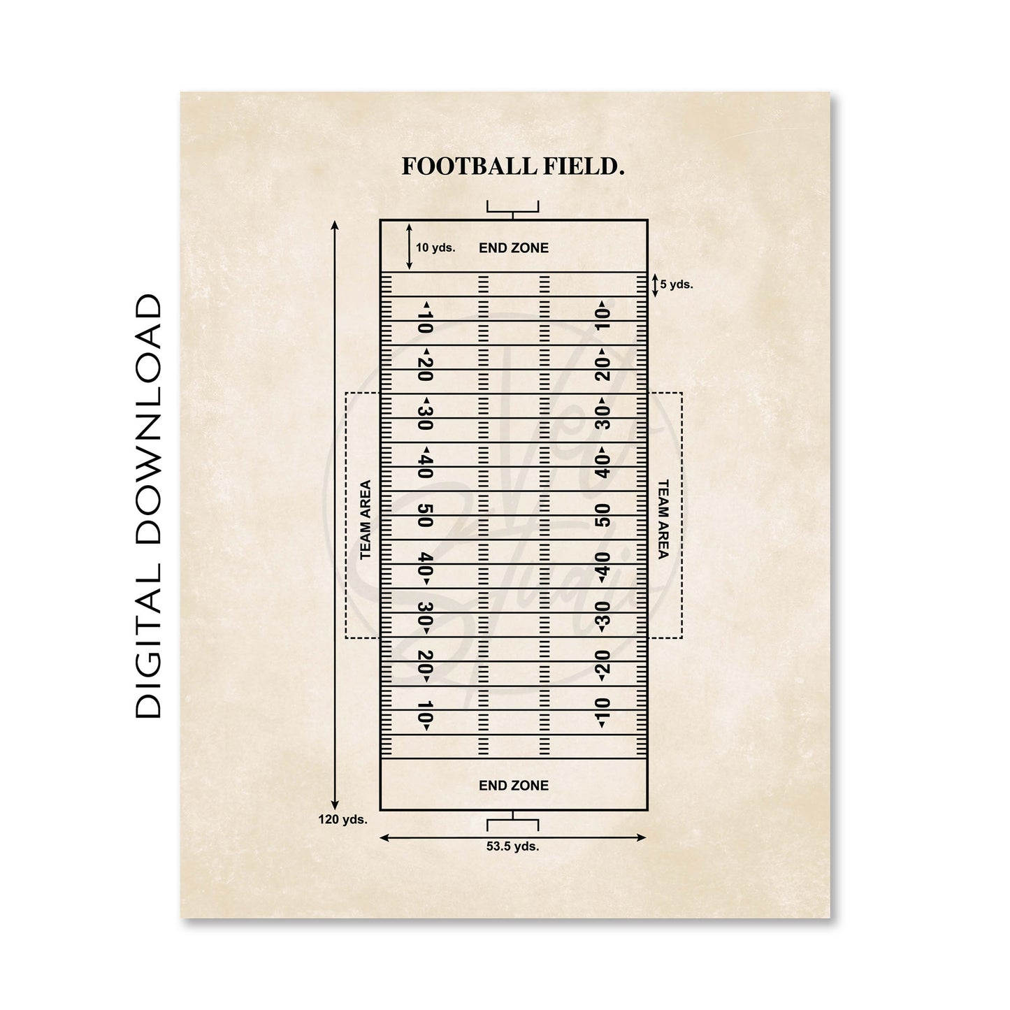 Football Patent Wall Art Bundle Set  - DIGITAL DOWNLOAD