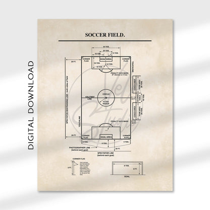 Soccer Wall Art Set - DIGITAL DOWNLOAD
