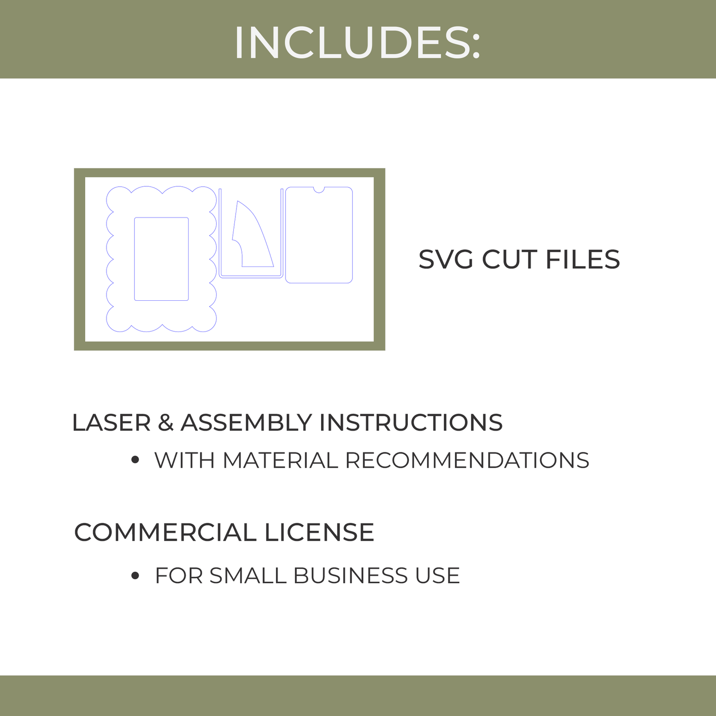 Scalloped Picture Frame SVG - Laser Cut Frame File