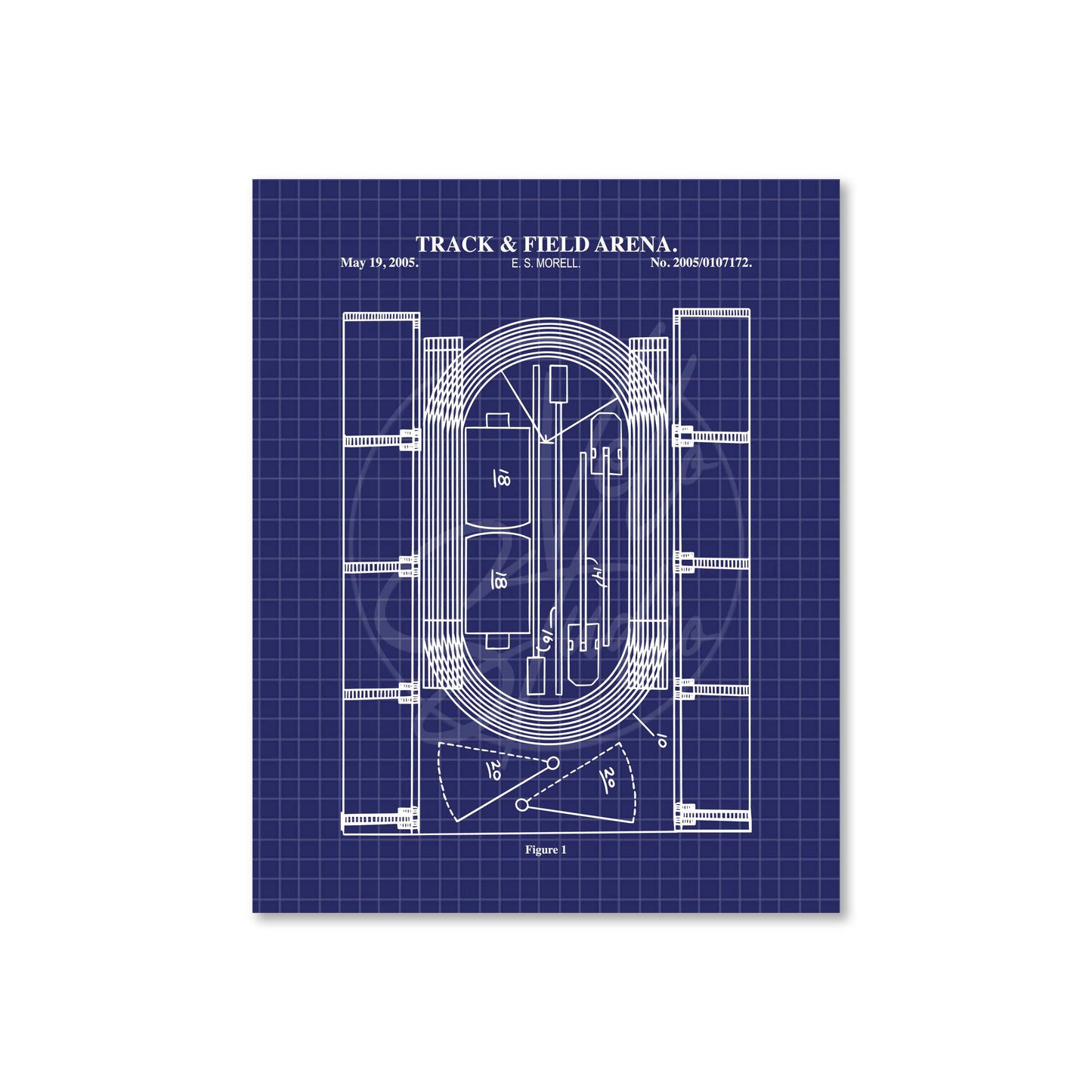 Track & Field Stadium Wall Art - Ready to Frame Print