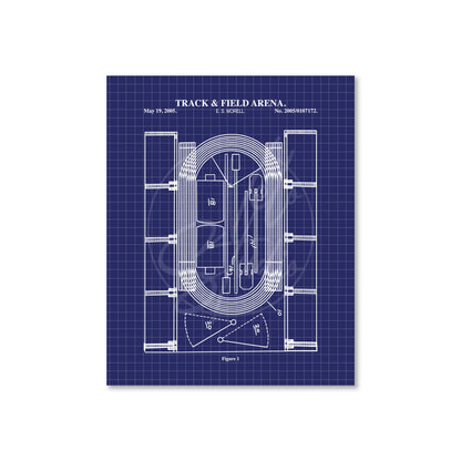 Track & Field Stadium Wall Art - Ready to Frame Print