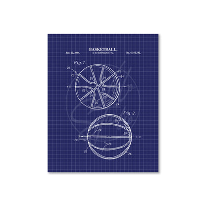 Basketball Patent Wall Art - Ready to Frame Print