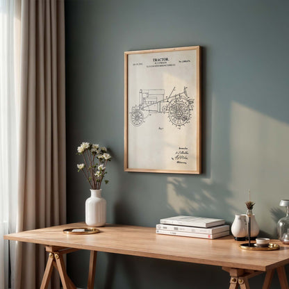 Tractor Wall Art - 1932 Tractor Patent Art - PRINTABLE DIGITAL DOWNLOAD