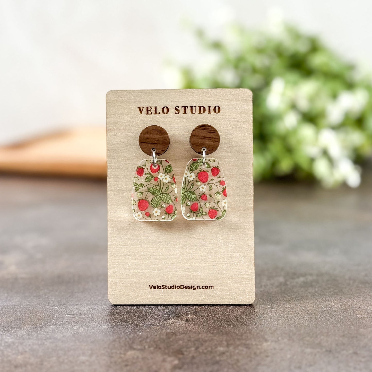 Strawberry Dangle Earrings