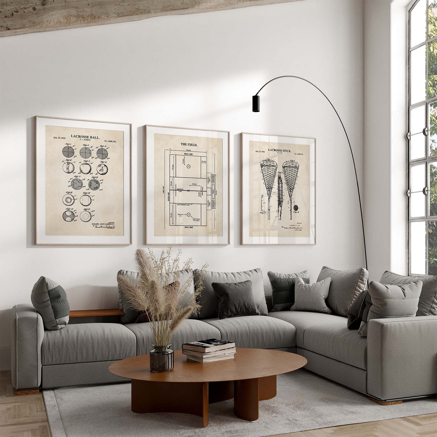 Men's Lacrosse Wall Art Set - DIGITAL DOWNLOAD