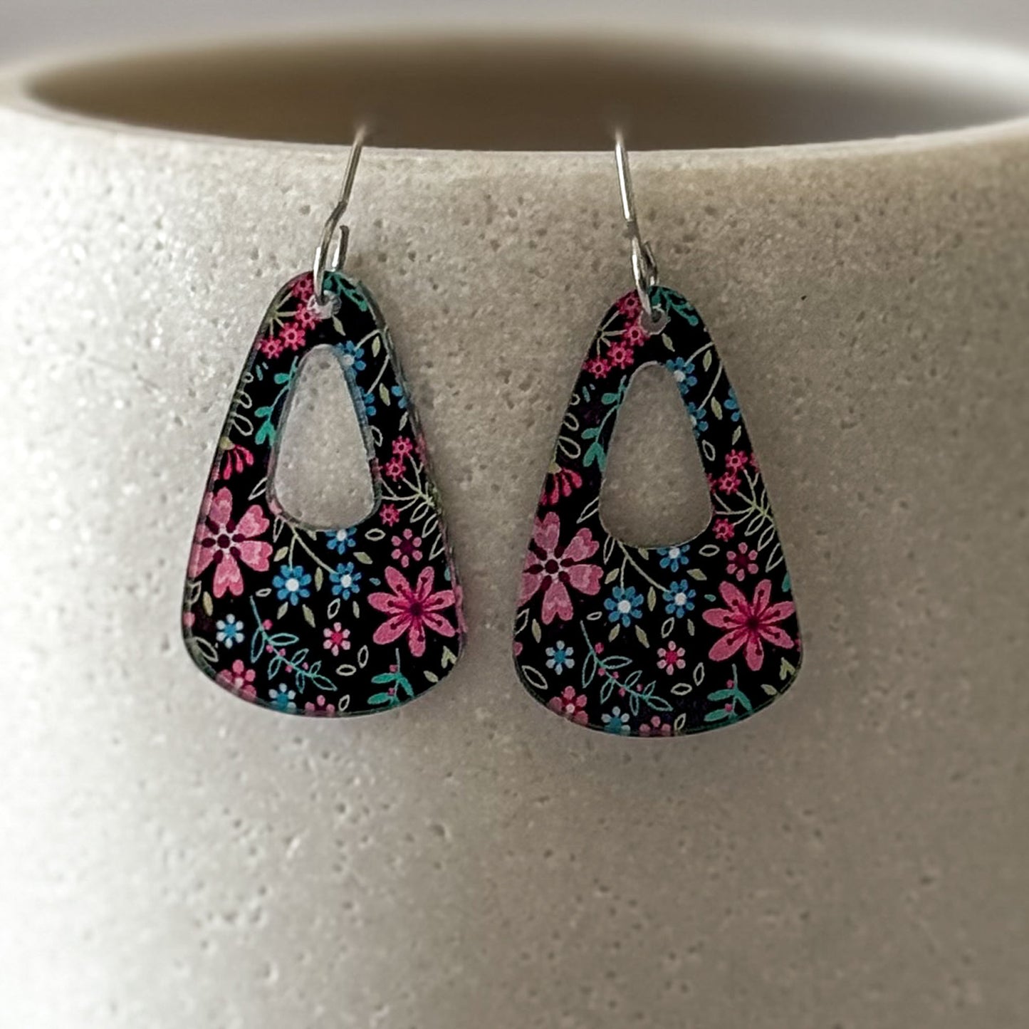 Micro Floral Dangle Earrings - In Bloom Artisan Jewelry