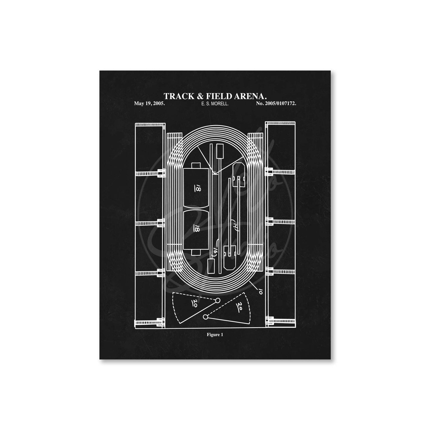 Track & Field Stadium Wall Art - Ready to Frame Print