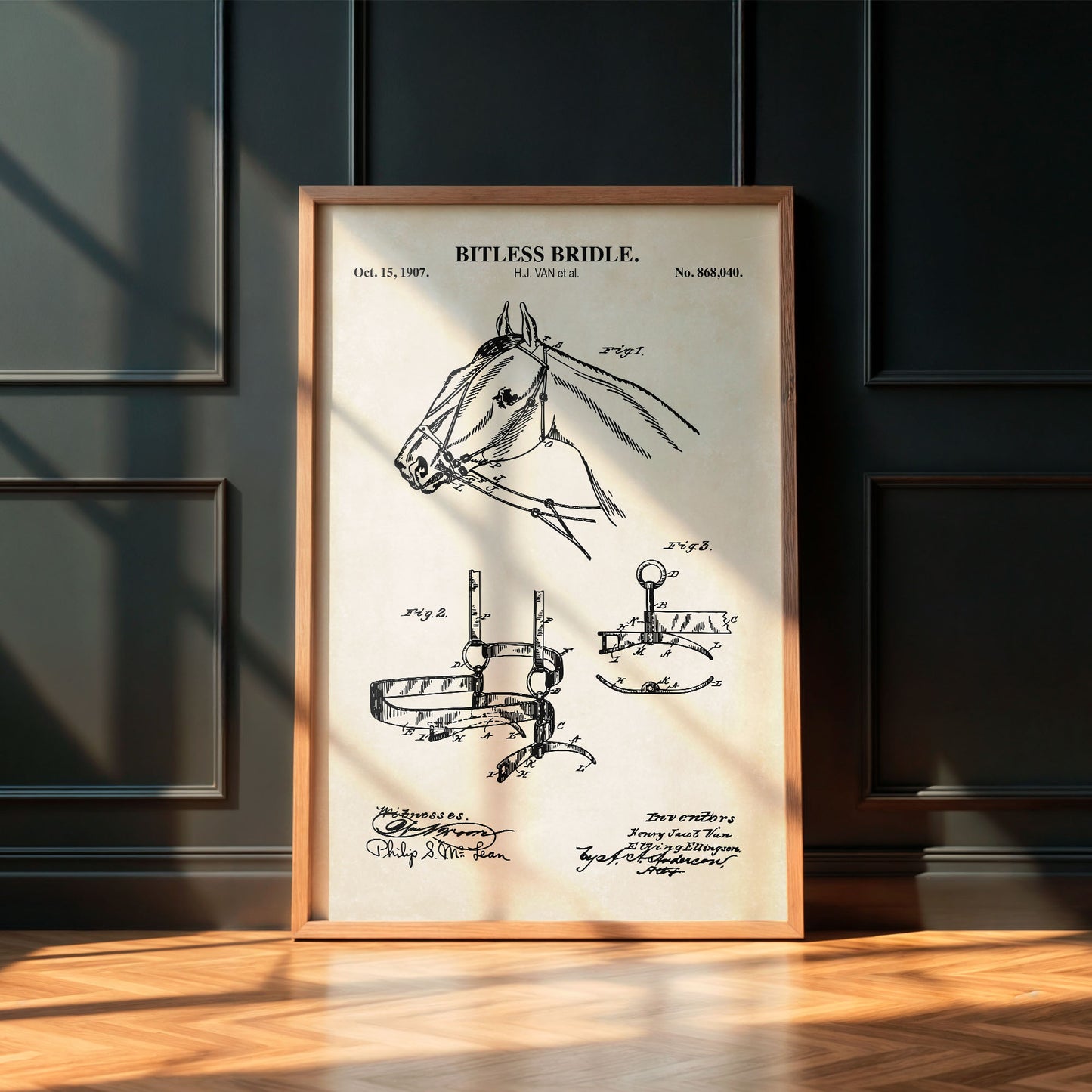 Horse Bridle Print - Equestrian Wall Art - DIGITAL DOWNLOAD